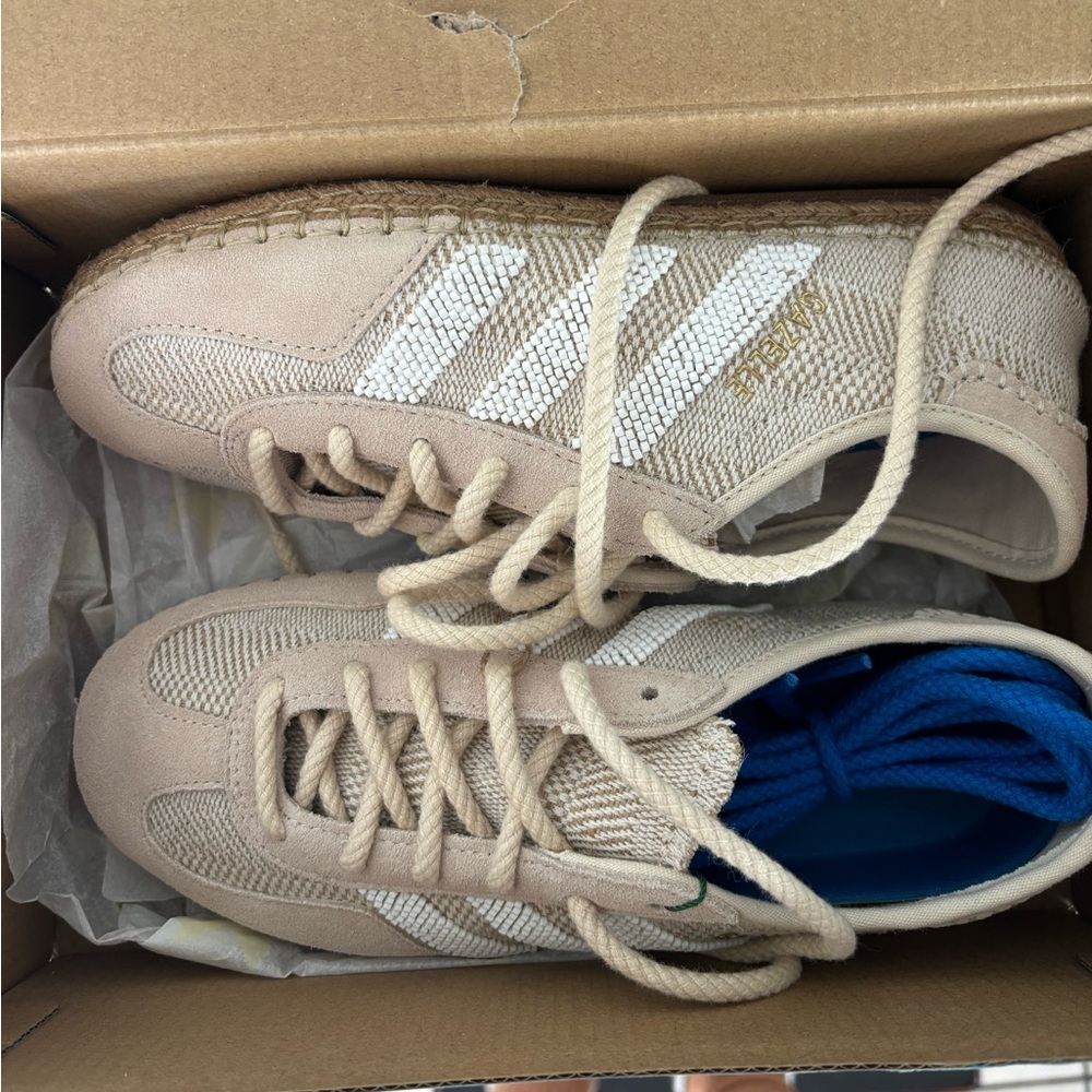 Adidas x CLOT Beige Gazelle Espadrilles